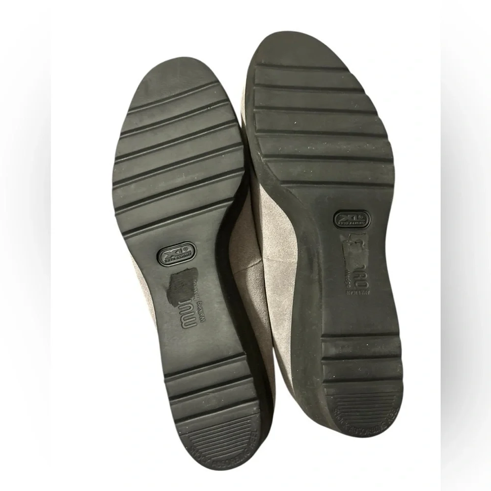 MUNRO Katie Wedge Penny Loafer Gray Suede Women’s Size 10 New without Box - Picture 5 of 5